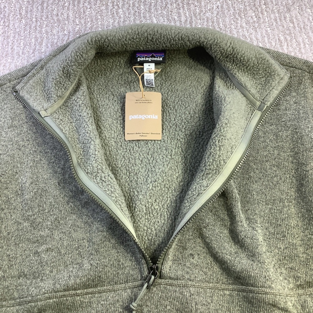 Patagonia Better Sweater Oversized Pullover‎ River Rock Green  Womens Size M NWT - Picture 11 of 16